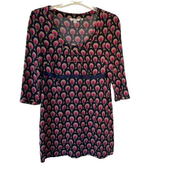 Boden Dresses & Skirts - Boden Peacock Print Empire Waisr dress size 8
